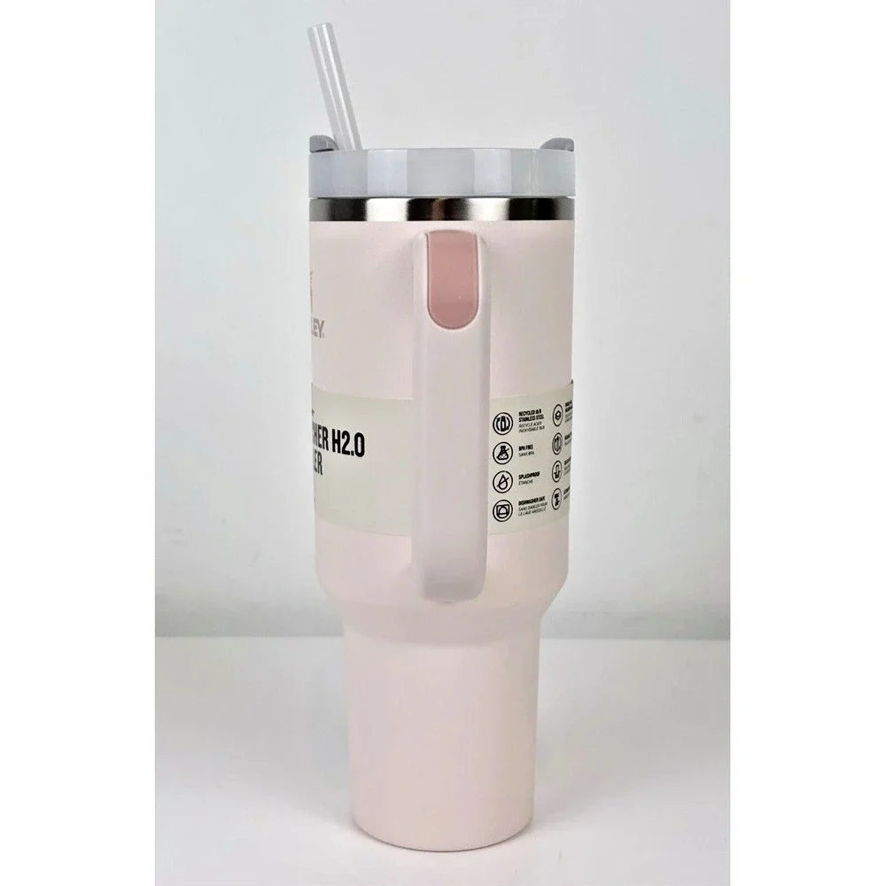 Stanley Quencher H2.0 FlowState 40oz Stainless Steel Tumbler - Rose Quartz - Picture 3 of 9